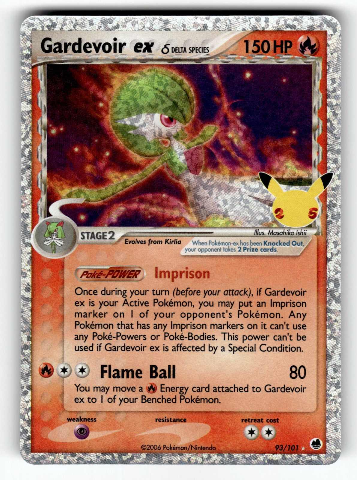 Gardevoir ex (Delta Species) – 93/101 CCC: Celebrations: Classic Collection Classic Collection Holo NM
