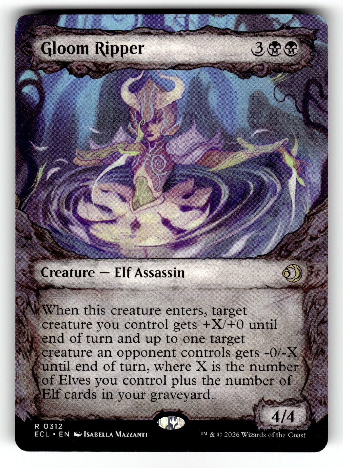 Gloom Ripper (Showcase) – 312 ECL: Lorwyn Eclipsed R NM