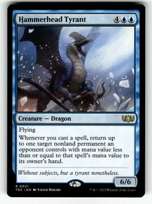 Hammerhead Tyrant – 21 TDC: Commander: Tarkir: Dragonstorm R NM
