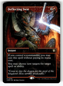 Deflecting Swat (Borderless) – 698 CMM: Commander Masters R NM