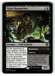 Grave Researcher – 85 SOS: Secrets of Strixhaven R NM