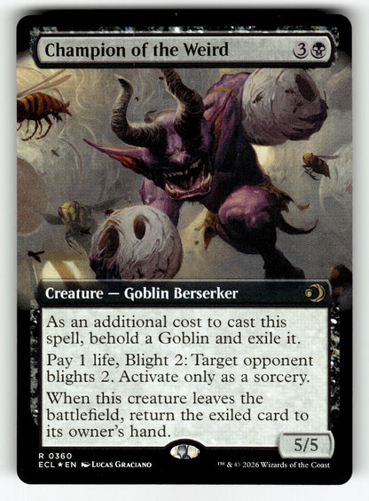 Champion of the Weird (Extended Art) – 360 ECL: Lorwyn Eclipsed R Foil NM