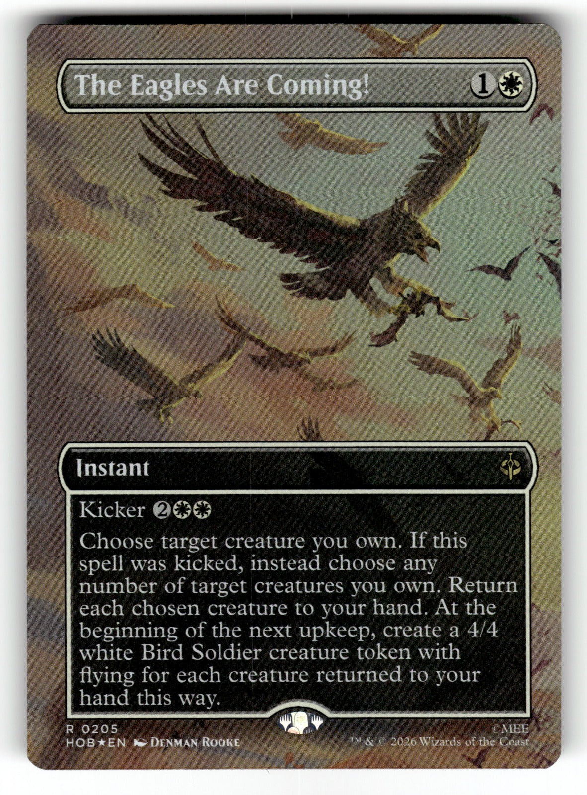 The Eagles Are Coming! (Borderless) – 205 HOB: The Hobbit R Foil NM