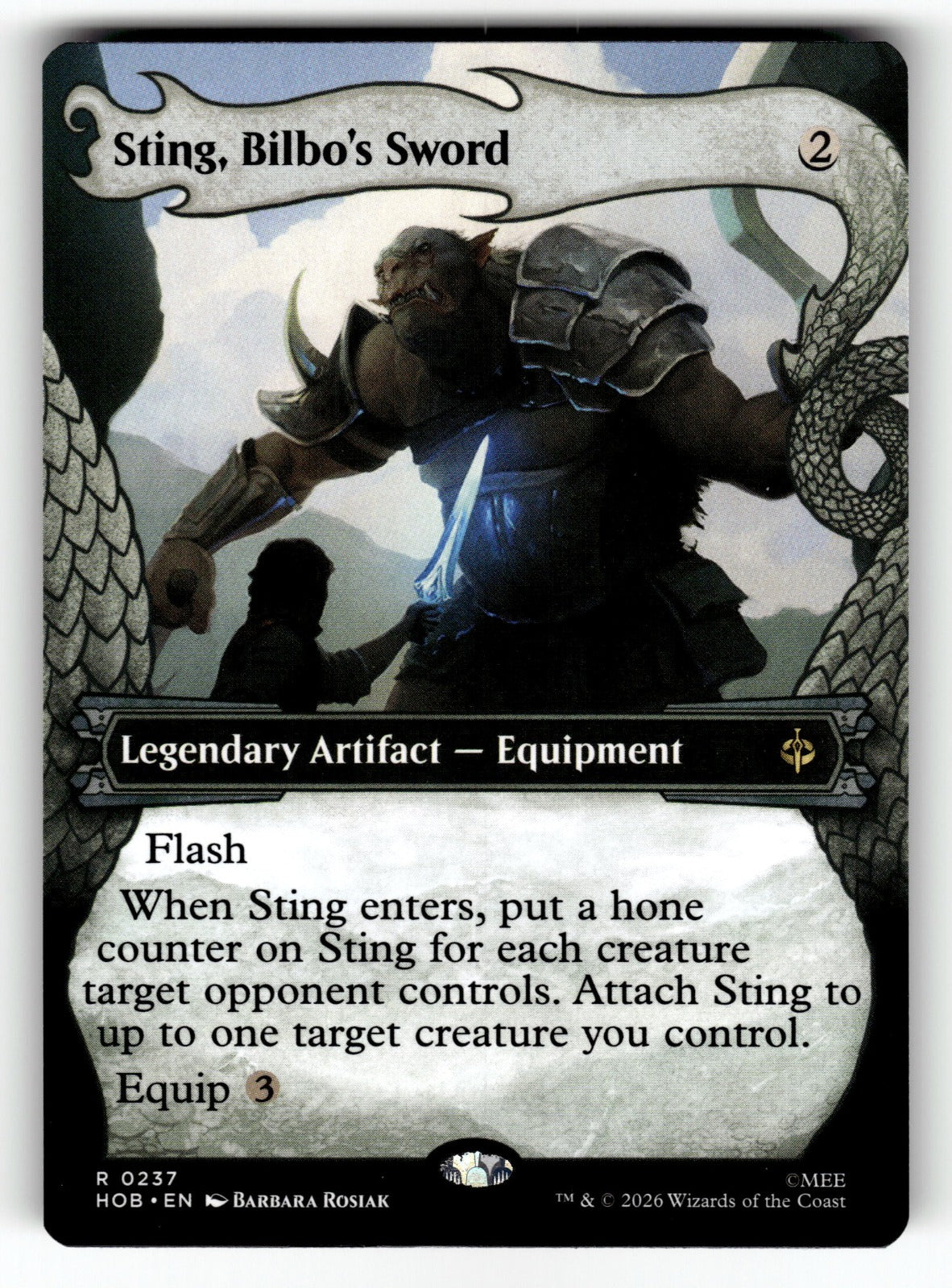 Sting, Bilbo's Sword (Showcase) – 237 HOB: The Hobbit R NM
