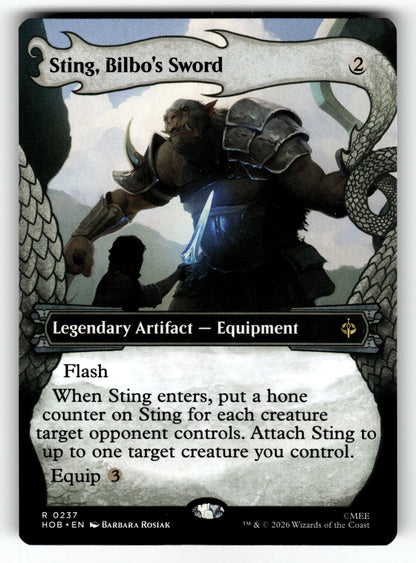 Sting, Bilbo's Sword (Showcase) – 237 HOB: The Hobbit R NM