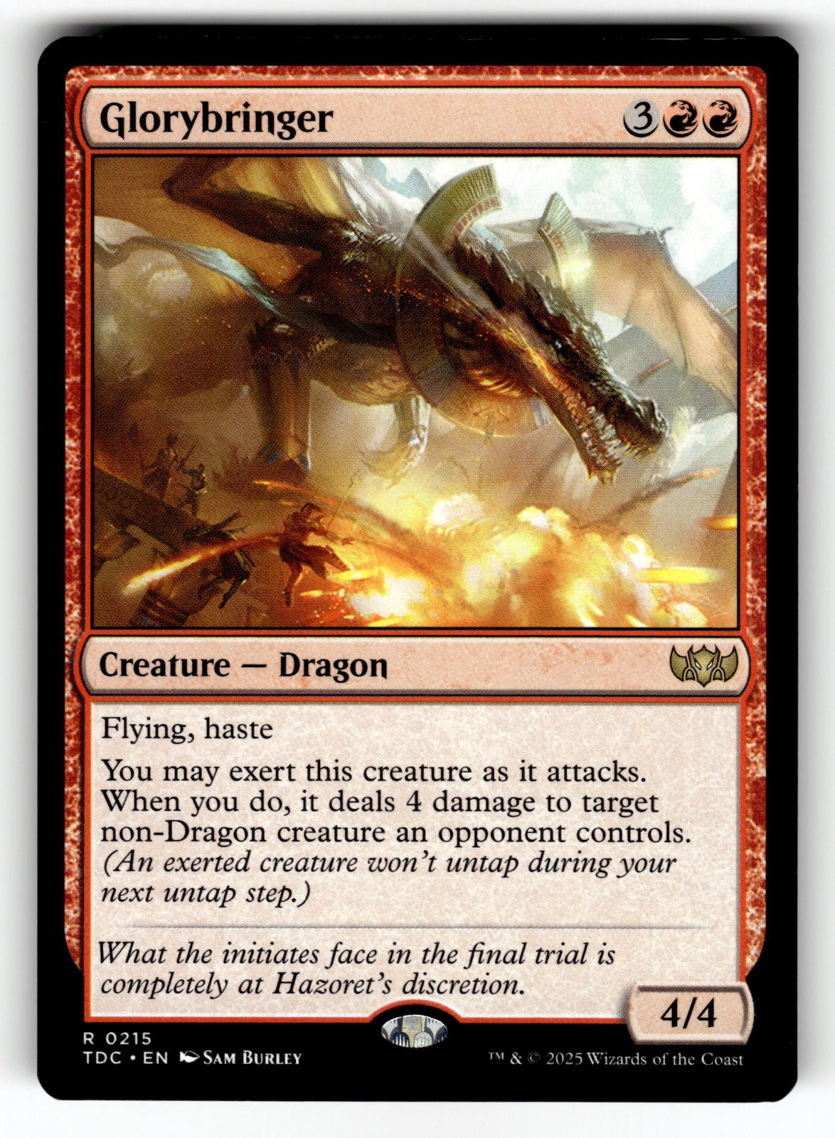 Glorybringer – 215 TDC: Commander: Tarkir: Dragonstorm R LP
