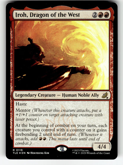 Iroh, Dragon of the West – 119 TLE: Avatar: The Last Airbender: Eternal-Legal R Foil NM