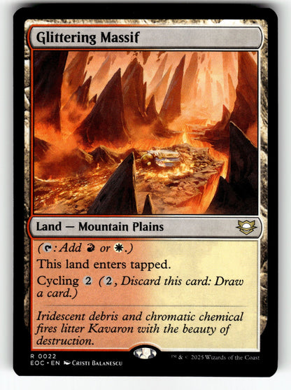 Glittering Massif – 22 EOC: Commander: Edge of Eternities R NM