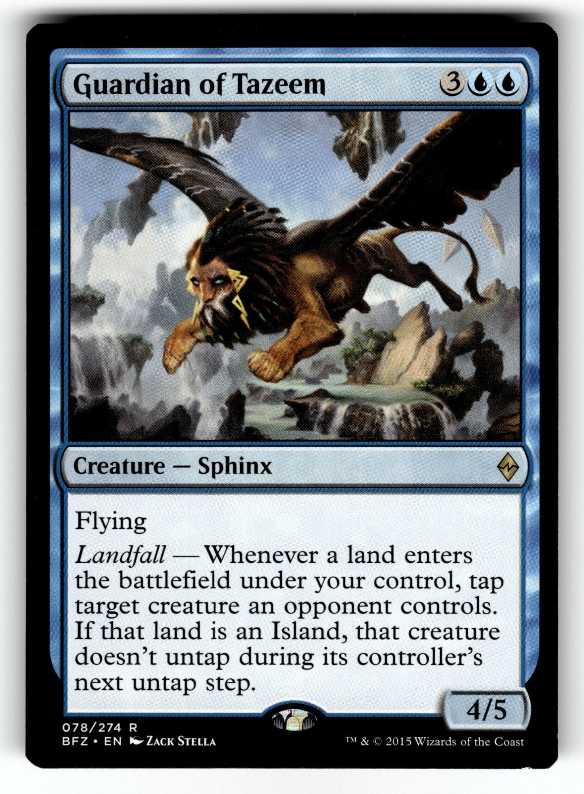 Guardian of Tazeem – 78 BFZ: Battle for Zendikar R LP