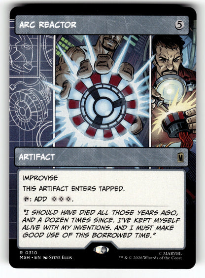 Arc Reactor (Borderless) – 310 MSH: Marvel Super Heroes R NM