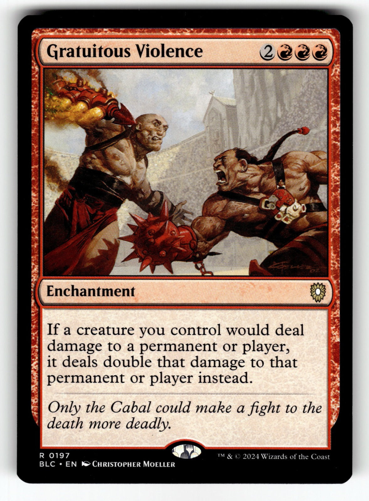 Gratuitous Violence – 197 BLC: Commander: Bloomburrow R NM