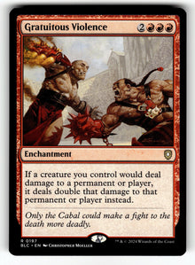 Gratuitous Violence – 197 BLC: Commander: Bloomburrow R NM