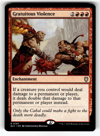 Gratuitous Violence – 197 BLC: Commander: Bloomburrow R NM