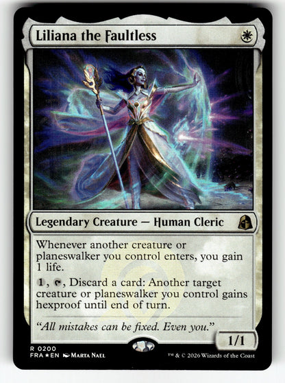 Liliana the Faultless – 200 FRA: Reality Fracture R Foil NM