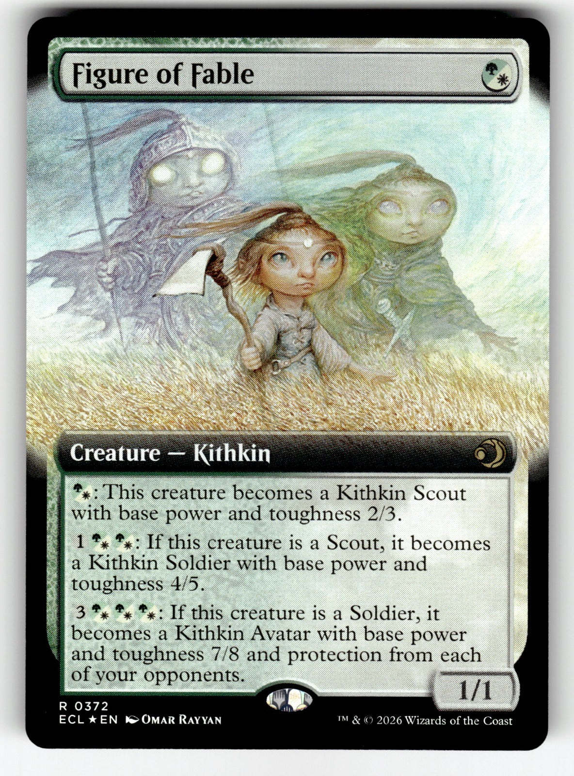 Figure of Fable (Extended Art) – 372 ECL: Lorwyn Eclipsed R FoilNM