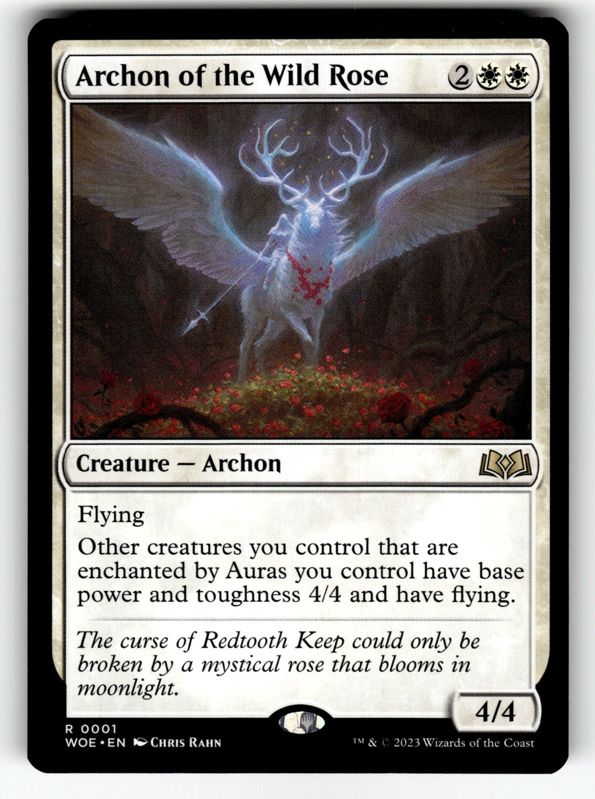 Archon of the Wild Rose – 1 WOE: Wilds of Eldraine R NM