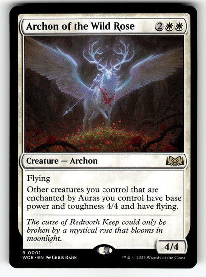 Archon of the Wild Rose – 1 WOE: Wilds of Eldraine R NM