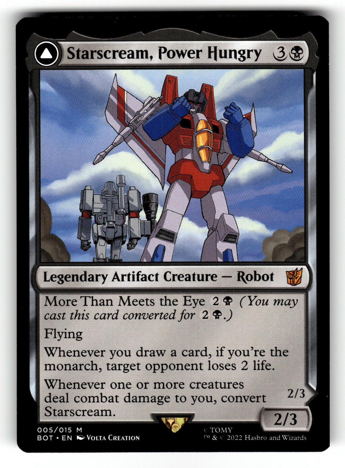 Starscream, Power Hungry – 5 BOT: Universes Beyond: Transformers M LP