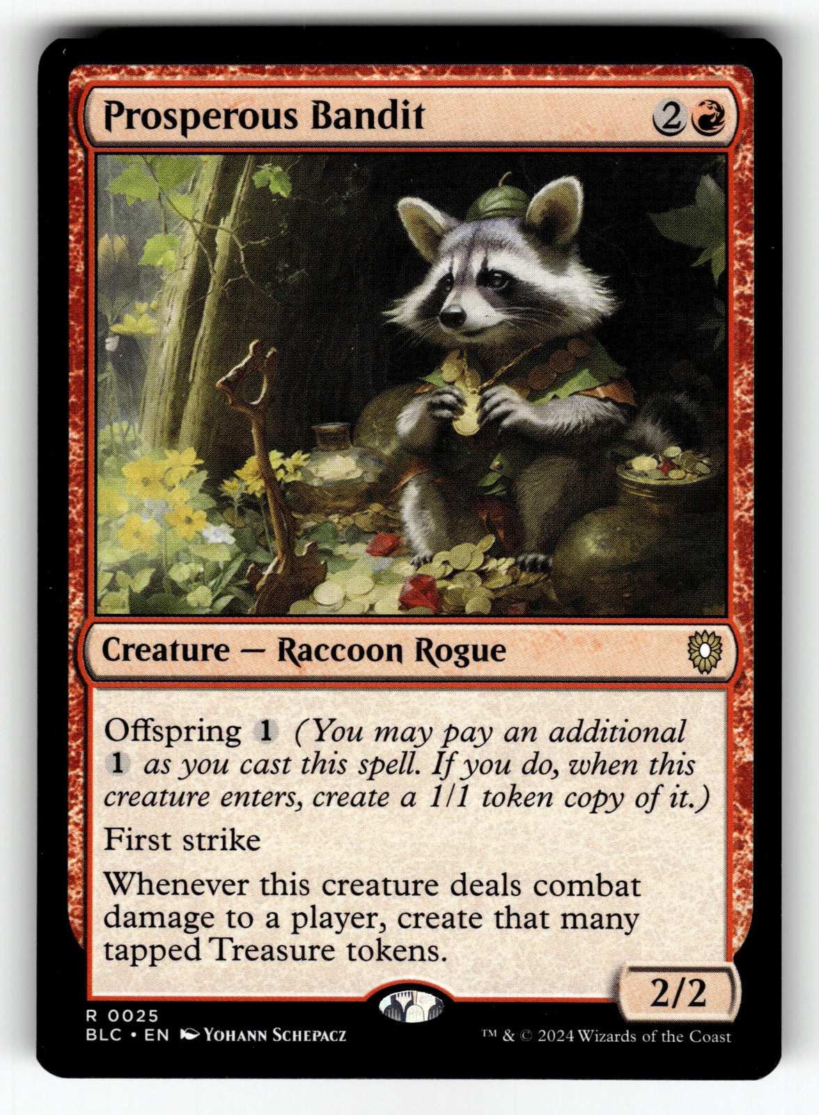 Prosperous Bandit – 25 BLC: Commander: Bloomburrow R NM