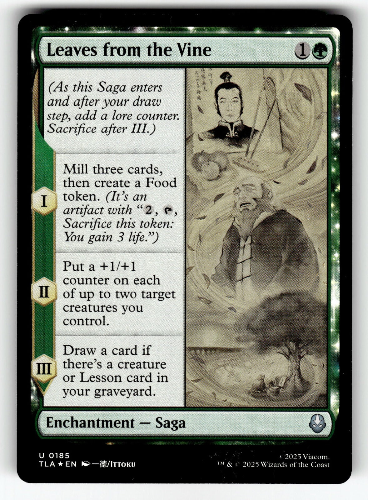 Leaves from the Vine – 185 TLA: Avatar: The Last Airbender U Foil NM