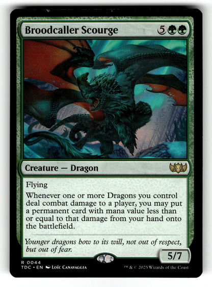 Broodcaller Scourge – 44 TDC: Commander: Tarkir: Dragonstorm R LP