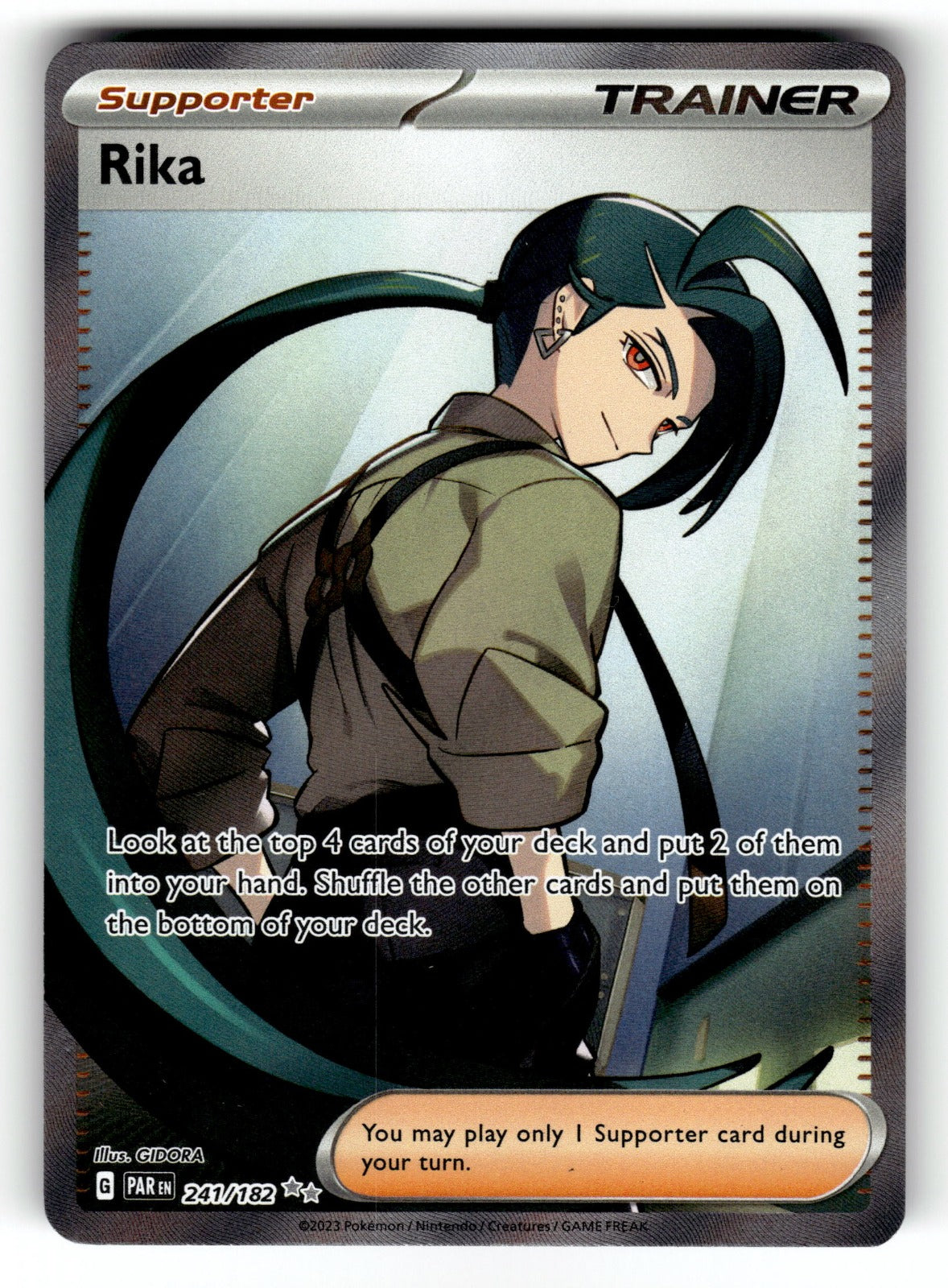 Rika – 241/182 PAR: SV04: Paradox Rift Ultra Rare HoloNM
