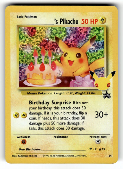 ______'s Pikachu – 24/53 CCC: Celebrations: Classic Collection Classic Collection Holo NM