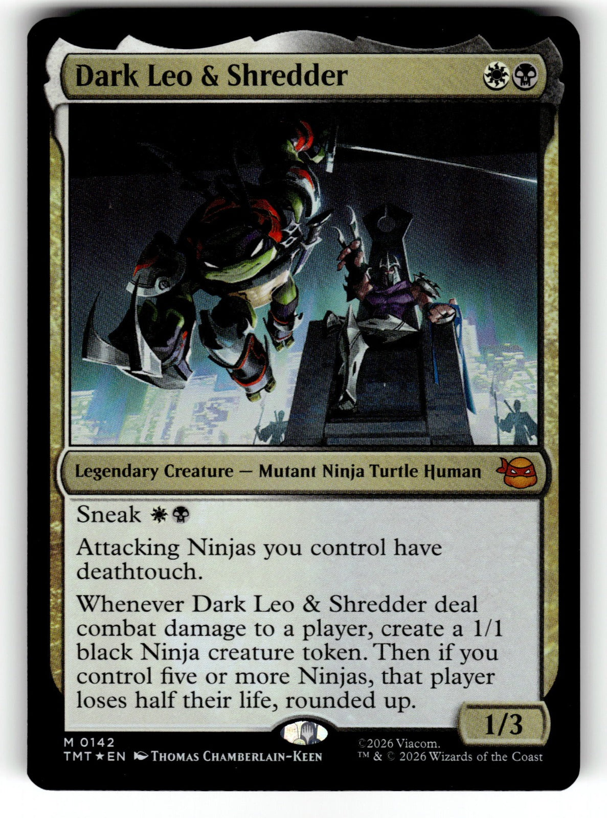 Dark Leo & Shredder – 142 TMT: Teenage Mutant Ninja Turtles M FoilNM