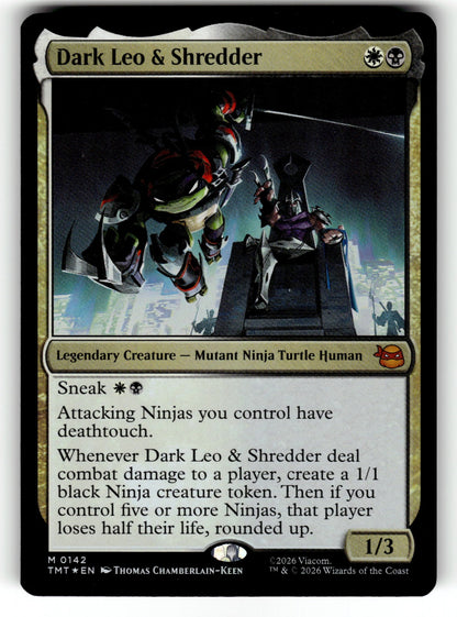 Dark Leo & Shredder – 142 TMT: Teenage Mutant Ninja Turtles M FoilNM