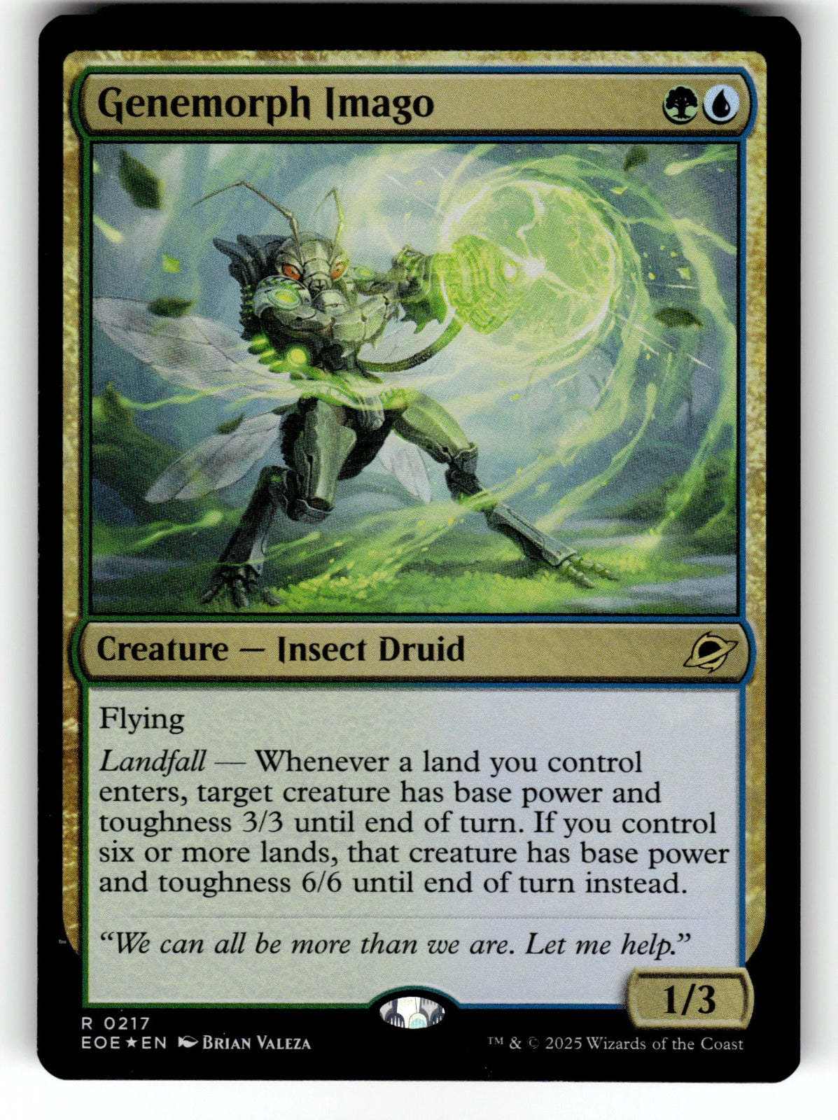 Genemorph Imago – 217 EOE: Edge of Eternities R FoilNM