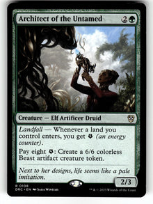 Architect of the Untamed – 108 DRC: Commander: Aetherdrift R NM