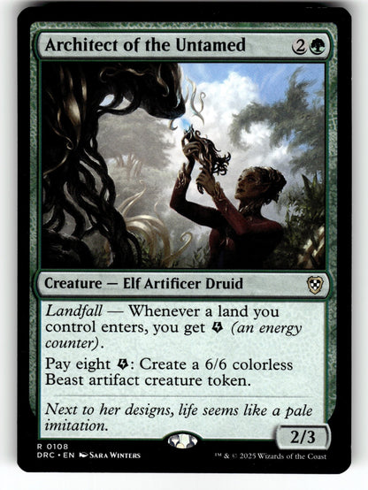 Architect of the Untamed – 108 DRC: Commander: Aetherdrift R NM
