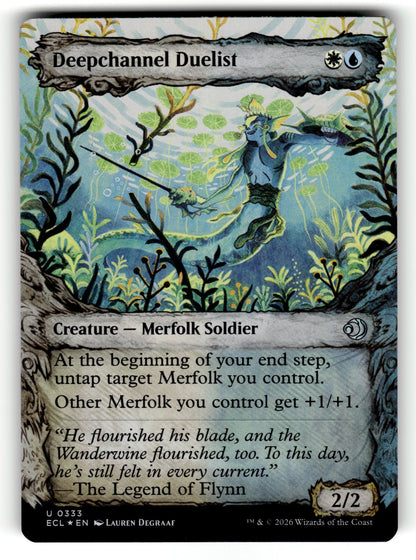 Deepchannel Duelist (Showcase) – 333 ECL: Lorwyn Eclipsed U Foil NM