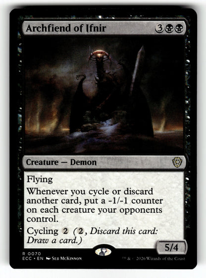 Archfiend of Ifnir – 70 ECC: Commander: Lorwyn Eclipsed R NM