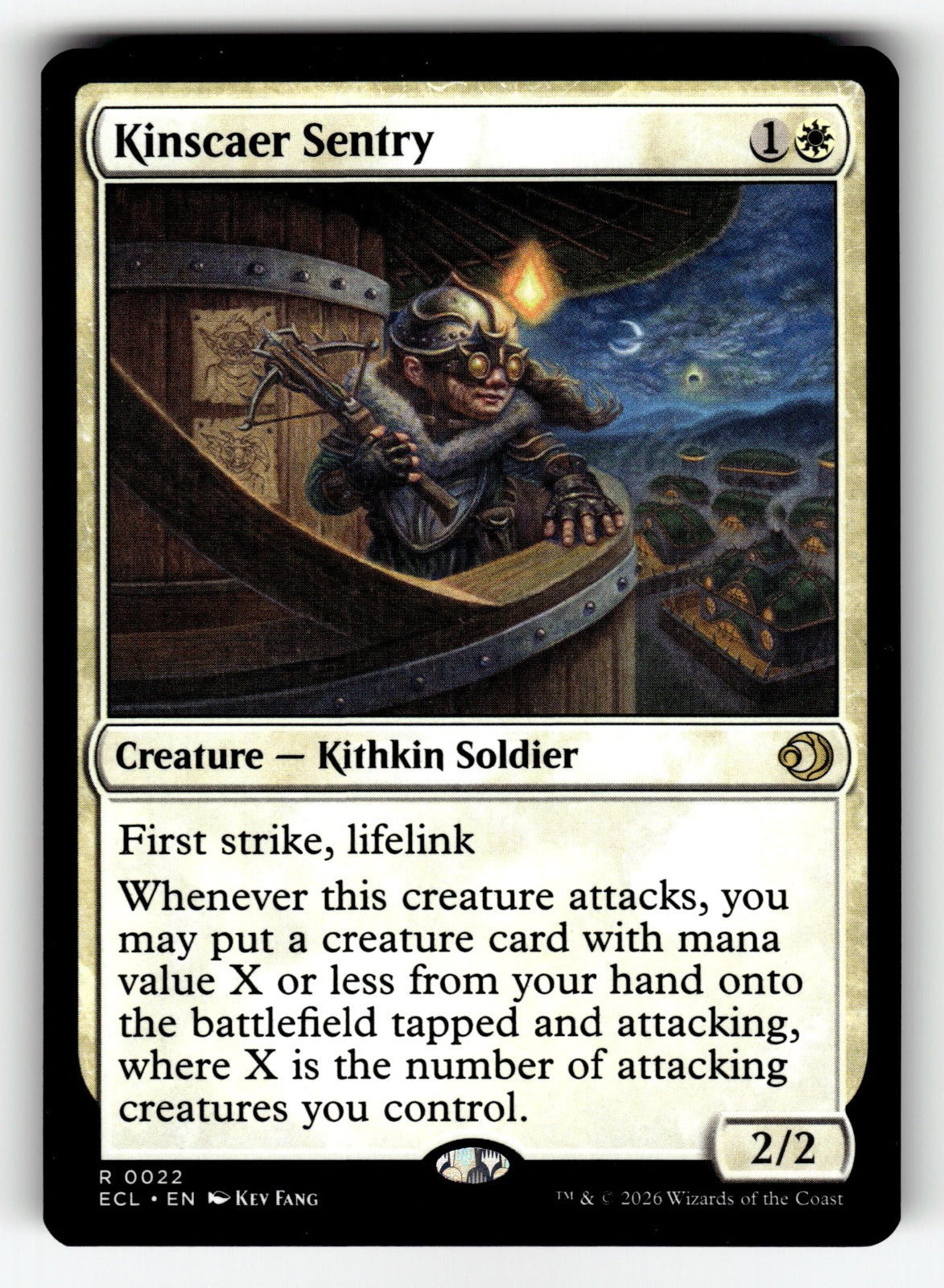 Kinscaer Sentry – 22 ECL: Lorwyn Eclipsed R NM