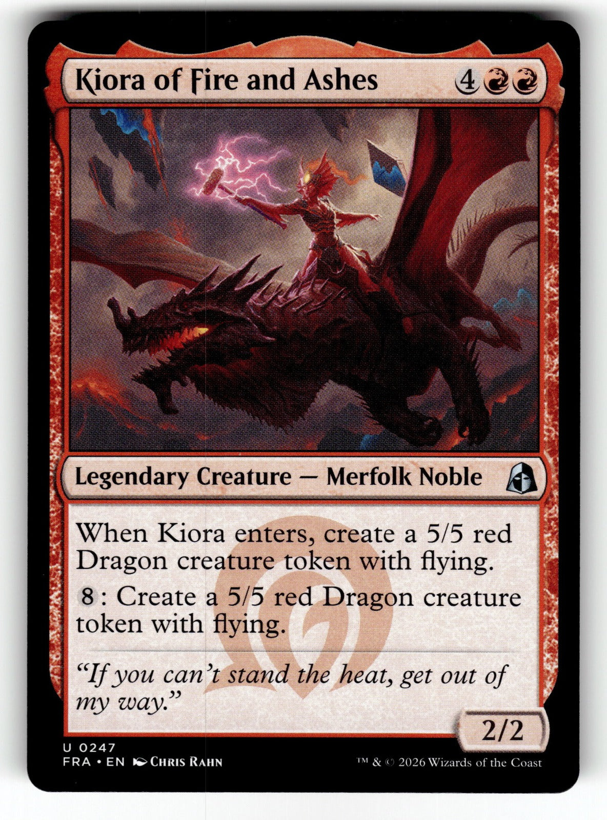 Kiora of Fire and Ashes – 247 FRA: Reality Fracture U NM