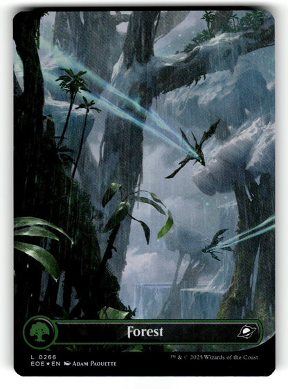 Forest (0266) (Borderless) – 266 EOE: Edge of Eternities L Foil NM