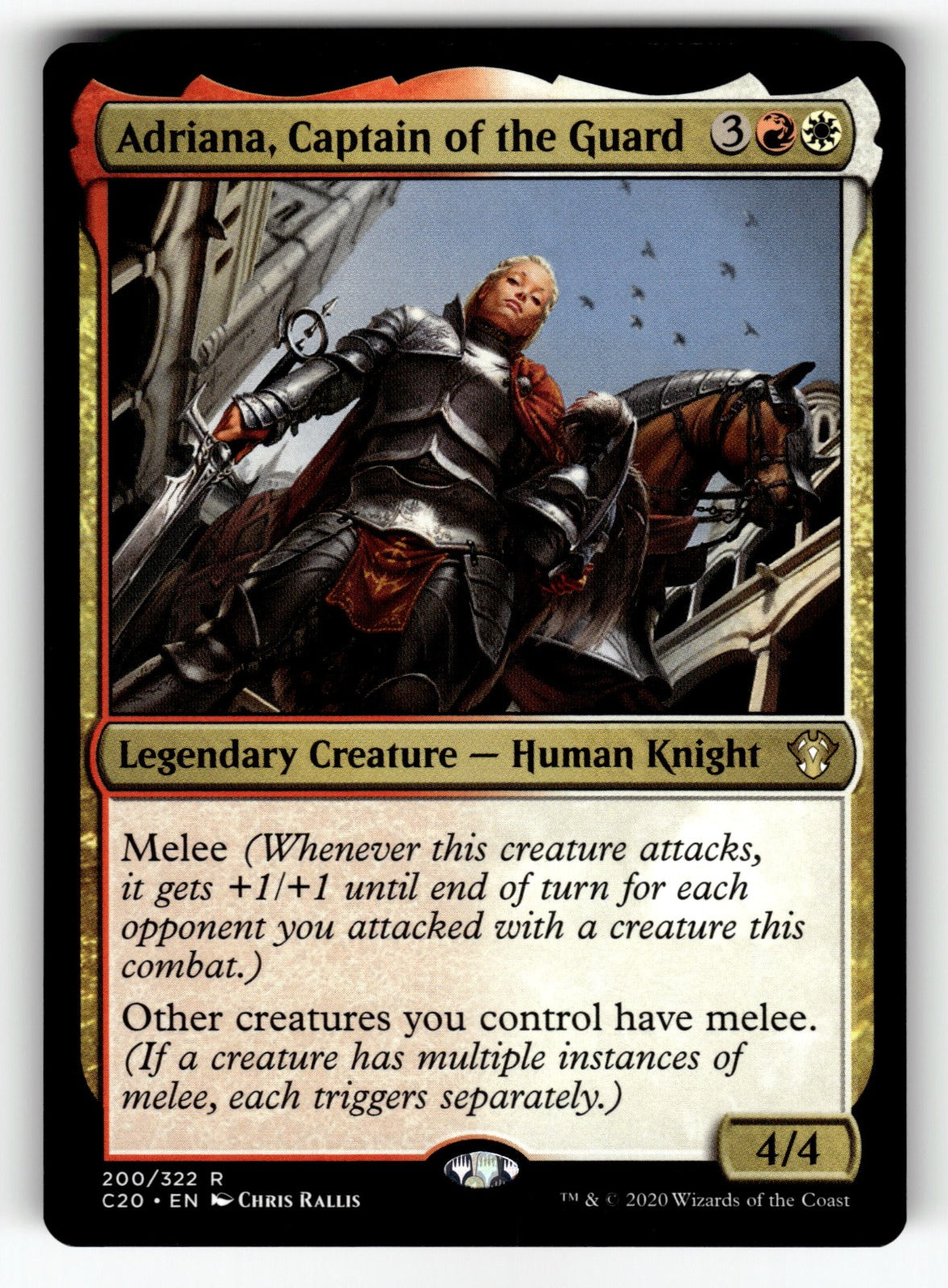 Adriana, Captain of the Guard – 200 C20: Commander 2020 R NM
