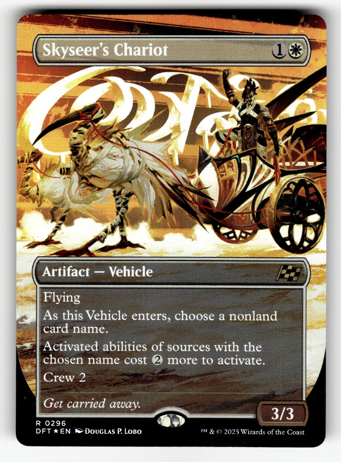 Skyseer's Chariot (Borderless) – 296 DFT: Aetherdrift R FoilNM