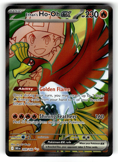 Ethan's Ho-Oh ex – 209/182 DRI: SV10: Destined Rivals Ultra Rare Holo NM