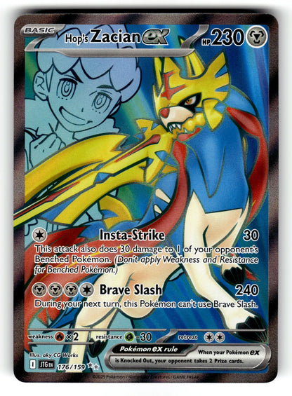 Hop's Zacian ex – 176/159 JTG: SV09: Journey Together Ultra Rare Holo NM