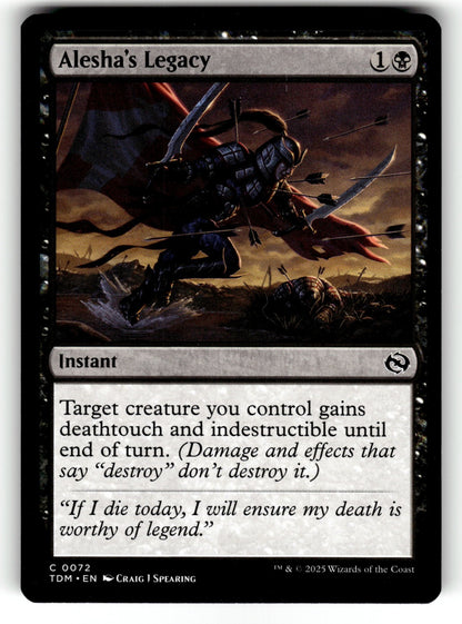 Alesha's Legacy – 72 TDM: Tarkir: Dragonstorm C NM