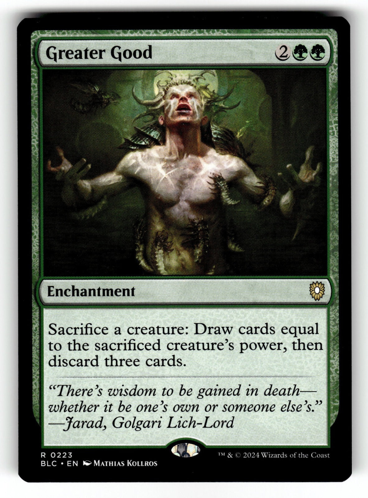 Greater Good – 223 BLC: Commander: Bloomburrow R NM