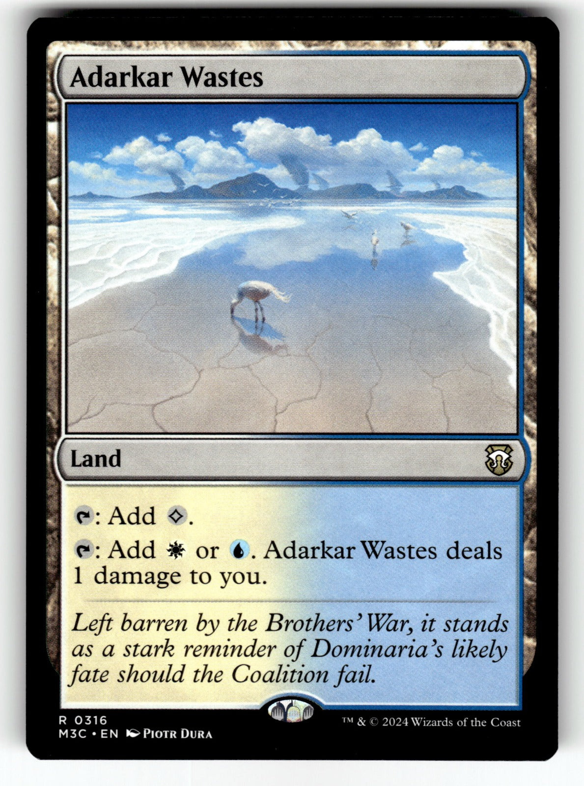 Adarkar Wastes – 316 M3C: Commander: Modern Horizons 3 R NM