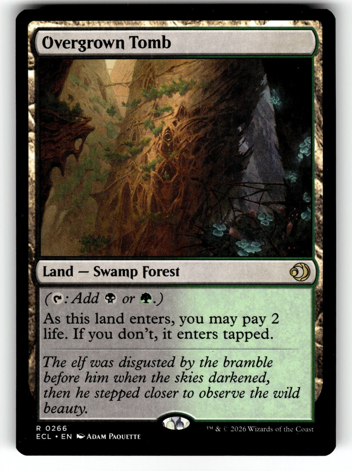 Overgrown Tomb – 266 ECL: Lorwyn Eclipsed R NM