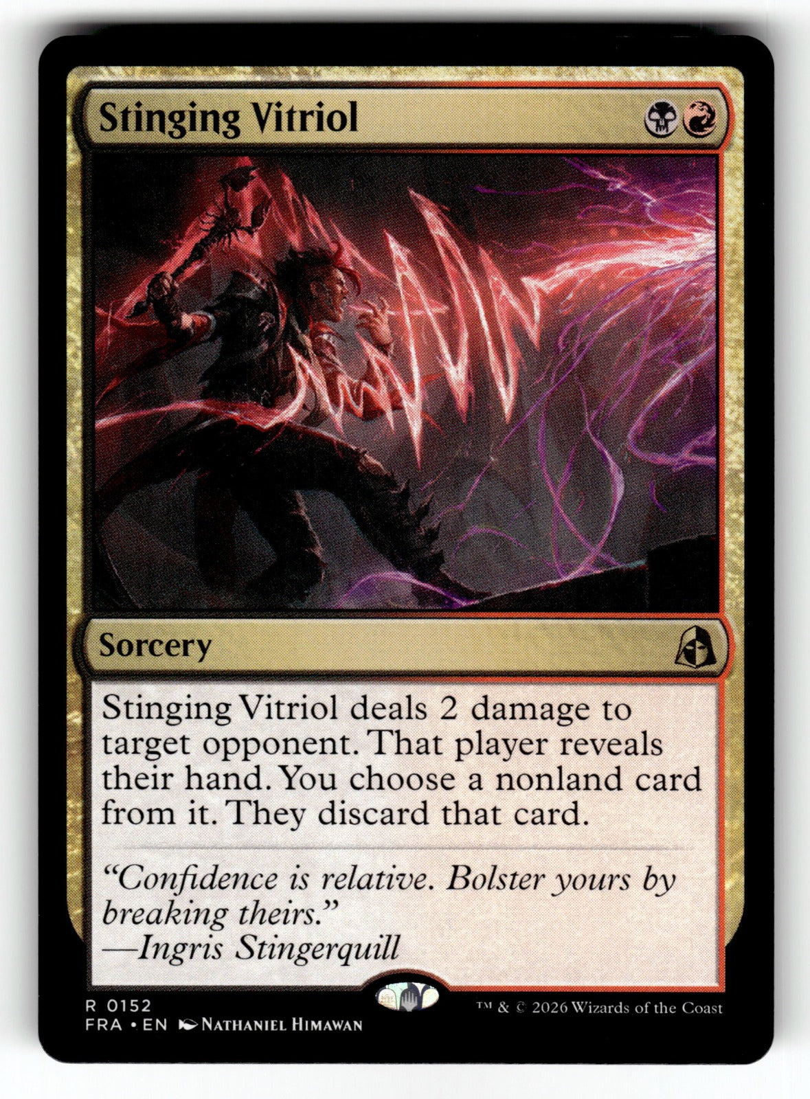 Stinging Vitriol – 152 FRA: Reality Fracture R NM