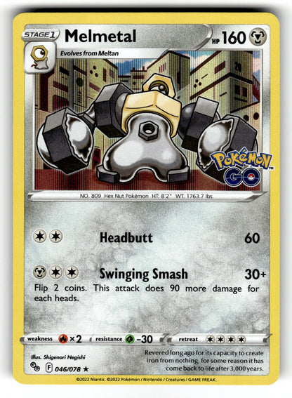 Melmetal – 046/078 PGO: Pokemon GO Holo Rare NM