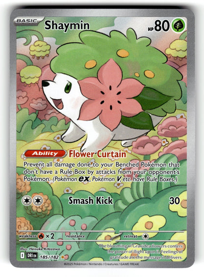 Shaymin – 185/182 DRI: SV10: Destined Rivals Illustration Rare HoloMP