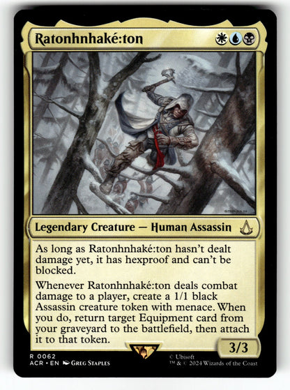 Ratonhnhake:ton – 62 ACR: Universes Beyond: Assassin's Creed R NM