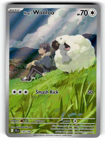 Hop's Wooloo – 170/159 JTG: SV09: Journey Together Illustration Rare HoloNM